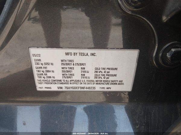 2022 TESLA MODEL Y