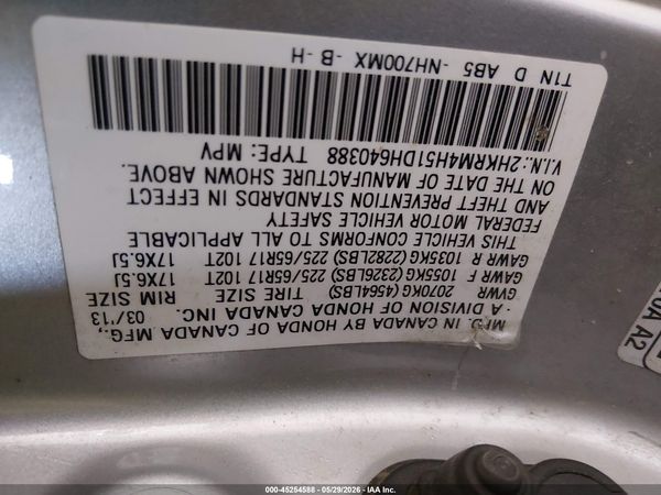 2013 HONDA CR-V EX