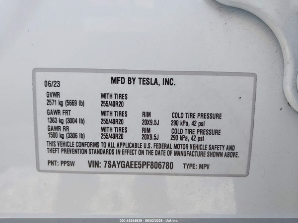 2023 TESLA MODEL Y