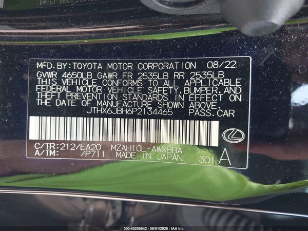 2023 LEXUS UX 250H 250h Base