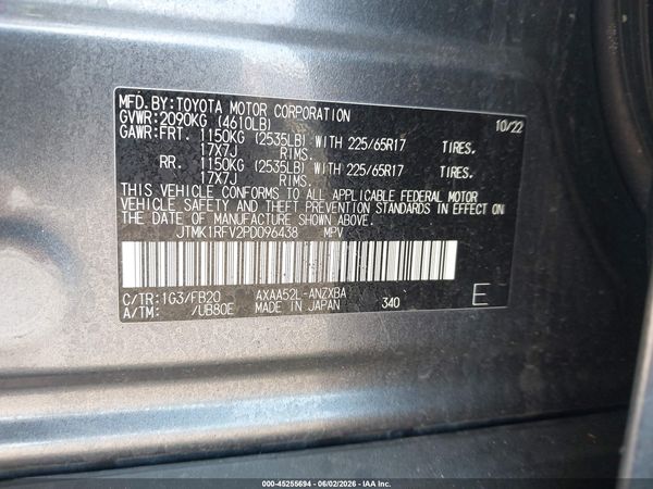 2023 TOYOTA RAV4 LE