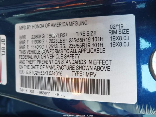 2019 ACURA RDX TECHNOLOGY PACKAGE