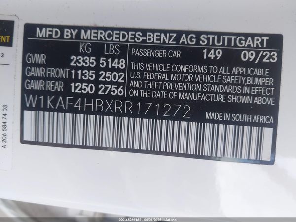 2024 MERCEDES-BENZ C 300