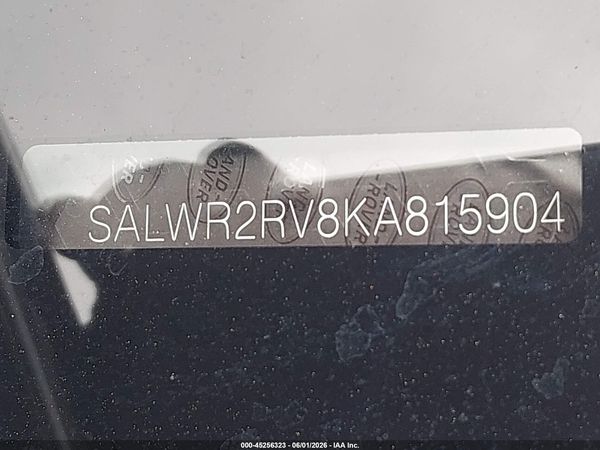 2019 LAND ROVER RANGE ROVER SPORT HSE