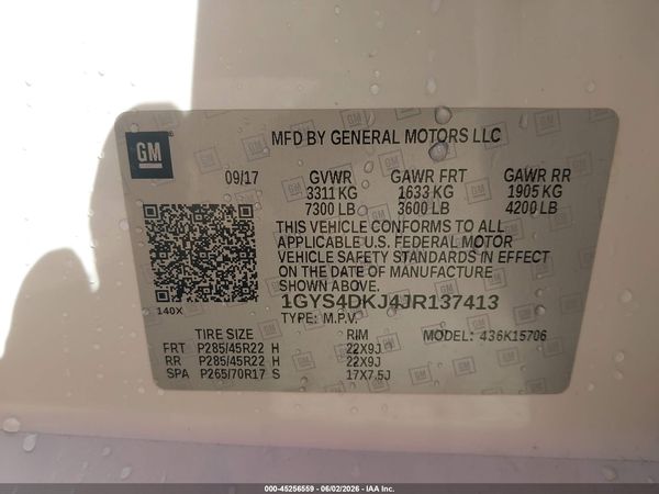 2018 CADILLAC ESCALADE PLATINUM