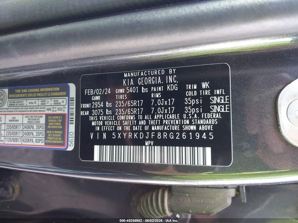 2024 KIA SORENTO X-PRO SX PRESTIGE