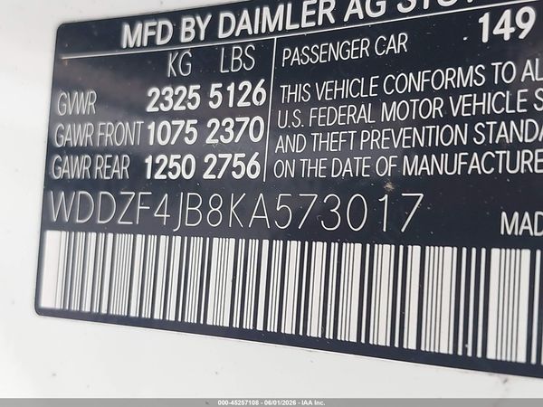 2019 MERCEDES-BENZ E 300 E300