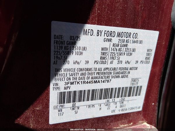 2025 FORD MUSTANG MACH-E SELECT