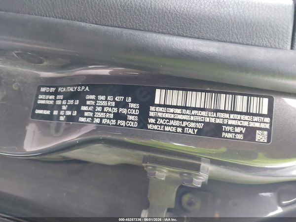 2018 JEEP RENEGADE LATITUDE FWD