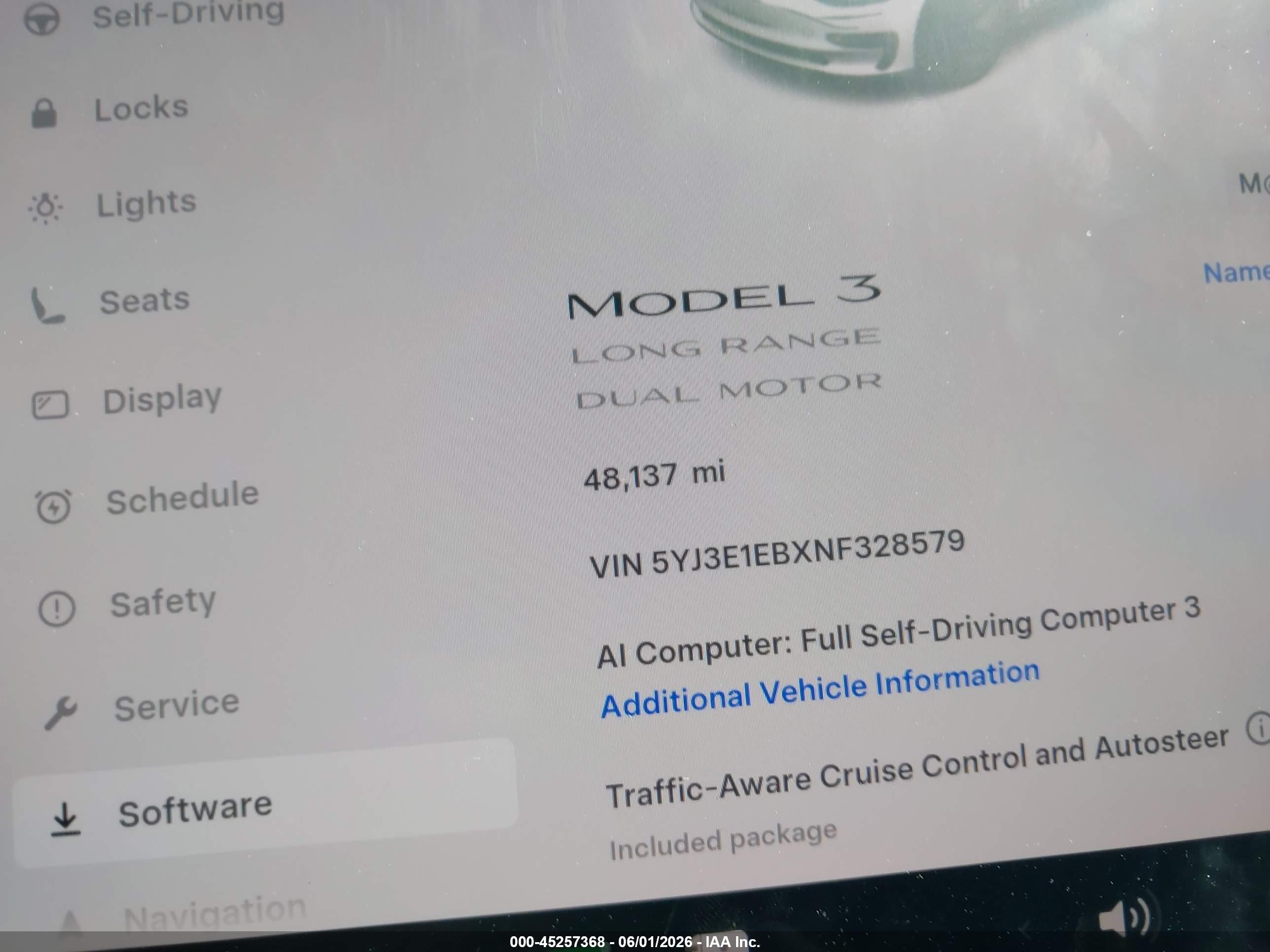2022 TESLA MODEL 3