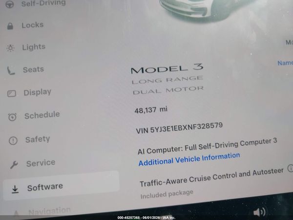 2022 TESLA MODEL 3