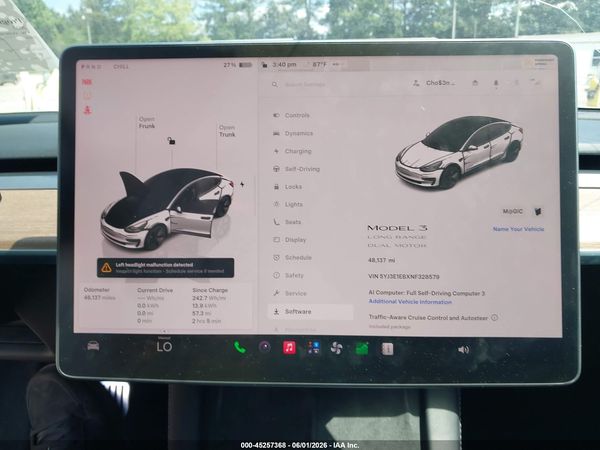 2022 TESLA MODEL 3