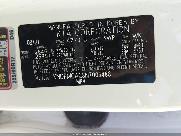 2022 KIA SPORTAGE LX