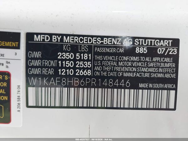 2023 MERCEDES-BENZ AMG C 43 4MATIC