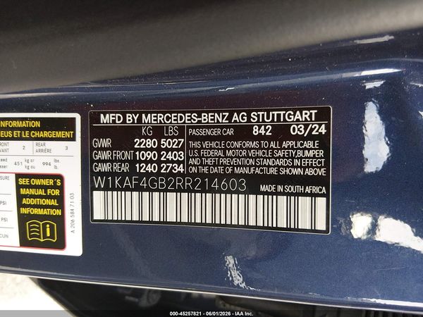 2024 MERCEDES-BENZ C 300 C300