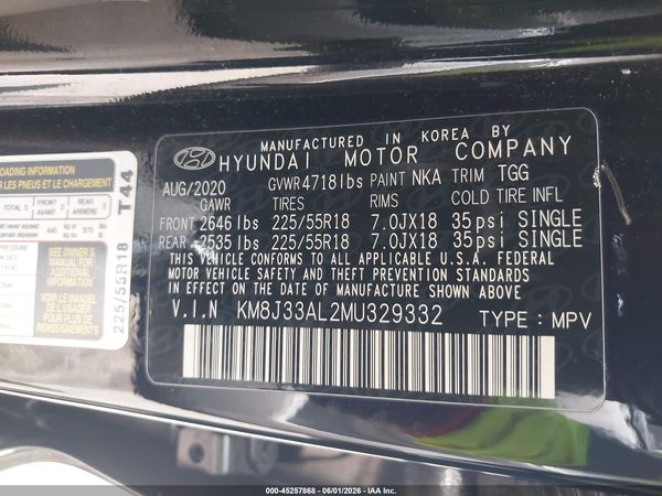 2021 HYUNDAI TUCSON SEL