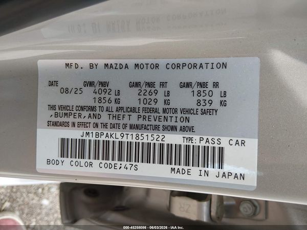2026 MAZDA MAZDA3 2.5 S SELECT SPORT