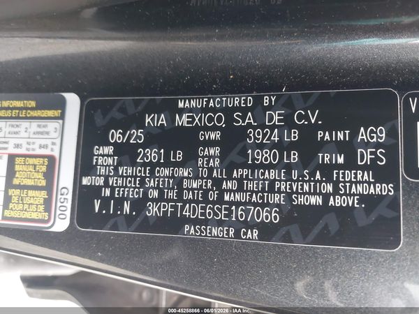2025 KIA K4 LXS