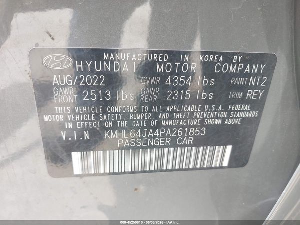 2023 HYUNDAI SONATA SEL
