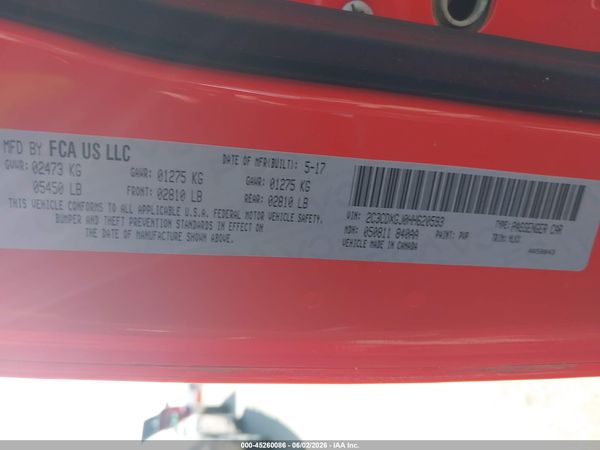 2017 DODGE CHARGER DAYTONA 392 RWD