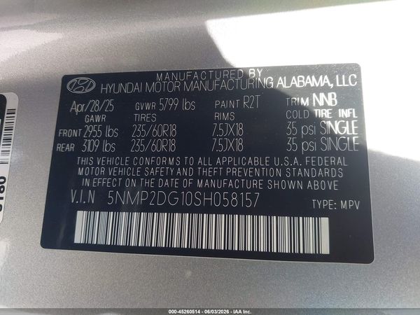 2025 HYUNDAI SANTA FE HYBRID SEL