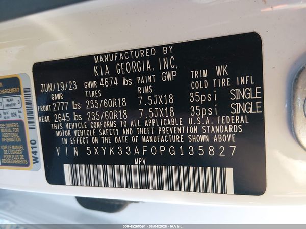 2023 KIA SPORTAGE EX