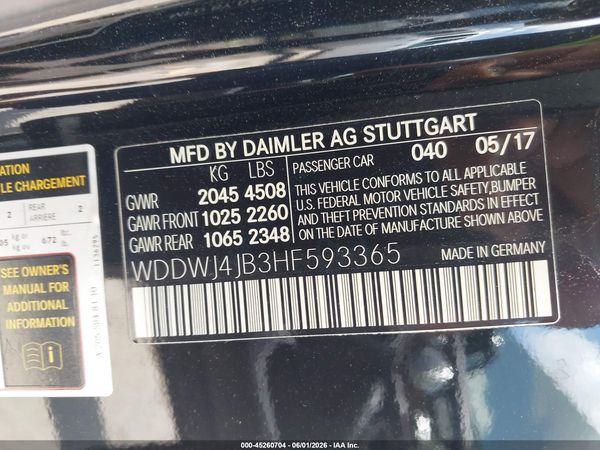 2017 MERCEDES-BENZ C 300 C300