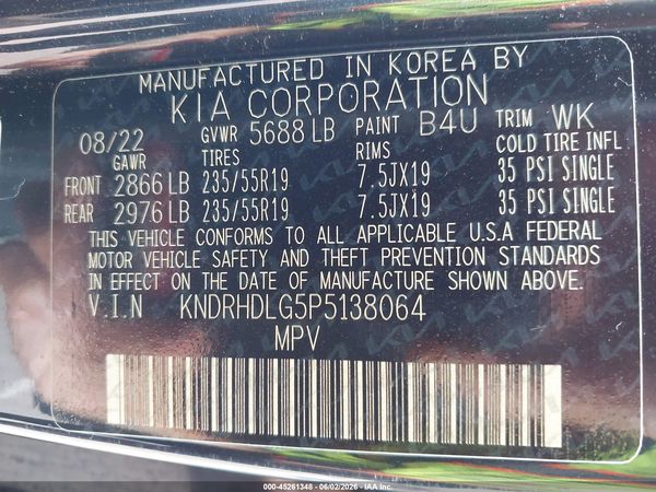 2023 KIA SORENTO HYBRID EX