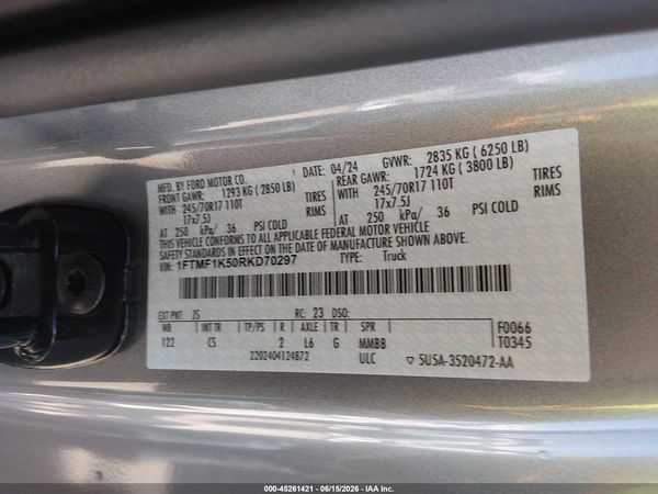 2024 FORD F-150 XL
