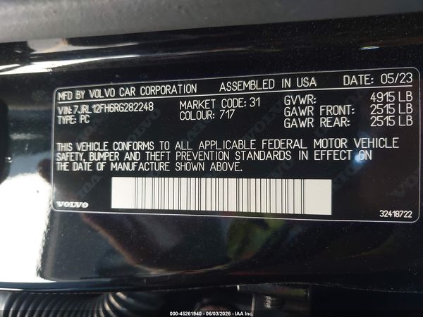 2024 VOLVO S60 B5 PLUS BLACK EDITION