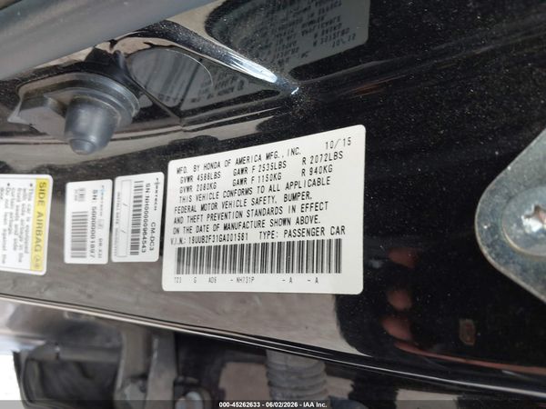 2016 ACURA TLX V6