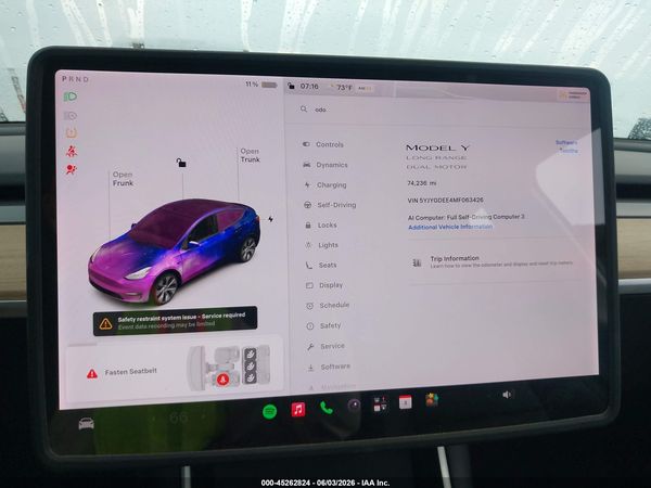 2021 TESLA MODEL Y
