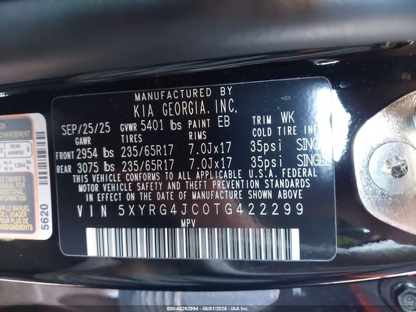 2026 KIA SORENTO LX
