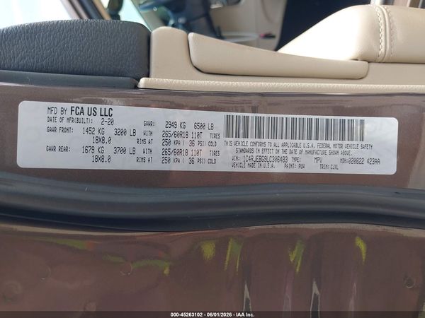 2020 JEEP GRAND CHEROKEE LIMITED 4X2