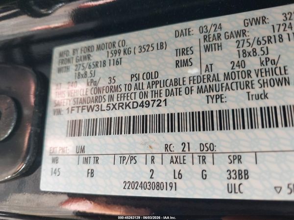 2024 FORD F-150 XLT
