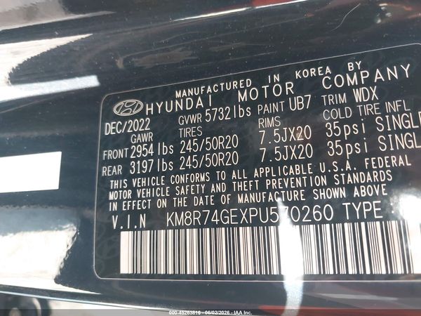 2023 HYUNDAI PALISADE CALLIGRAPHY