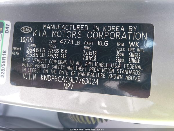 2020 KIA SPORTAGE S