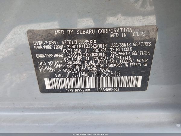 2023 SUBARU CROSSTREK LIMITED