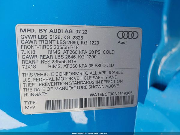 2022 AUDI Q3