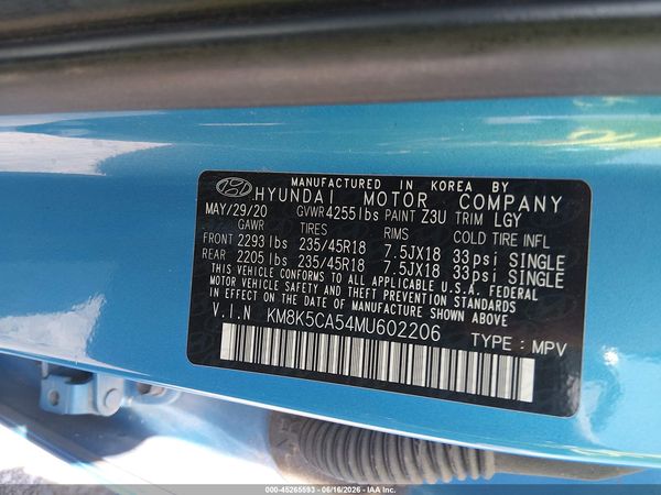 2021 HYUNDAI KONA ULTIMATE