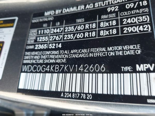 2019 MERCEDES-BENZ GLC 300 4MATIC