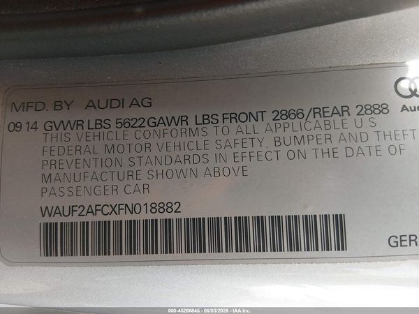 2015 AUDI S6 4.0T