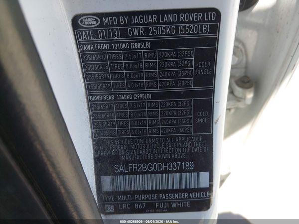 2013 LAND ROVER LR2 HSE
