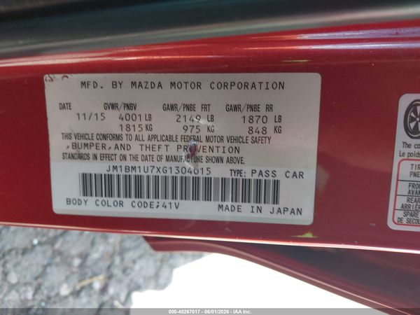 2016 MAZDA MAZDA3 I SPORT