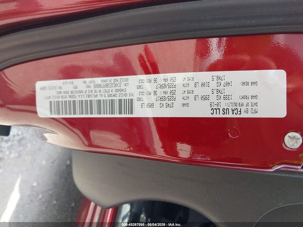 2019 DODGE GRAND CARAVAN GT — I9