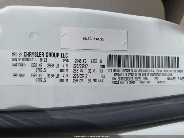 2014 DODGE GRAND CARAVAN AMERICAN VALUE PKG — I9