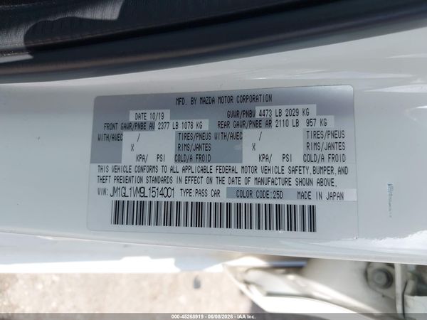 2020 MAZDA MAZDA6 TOURING