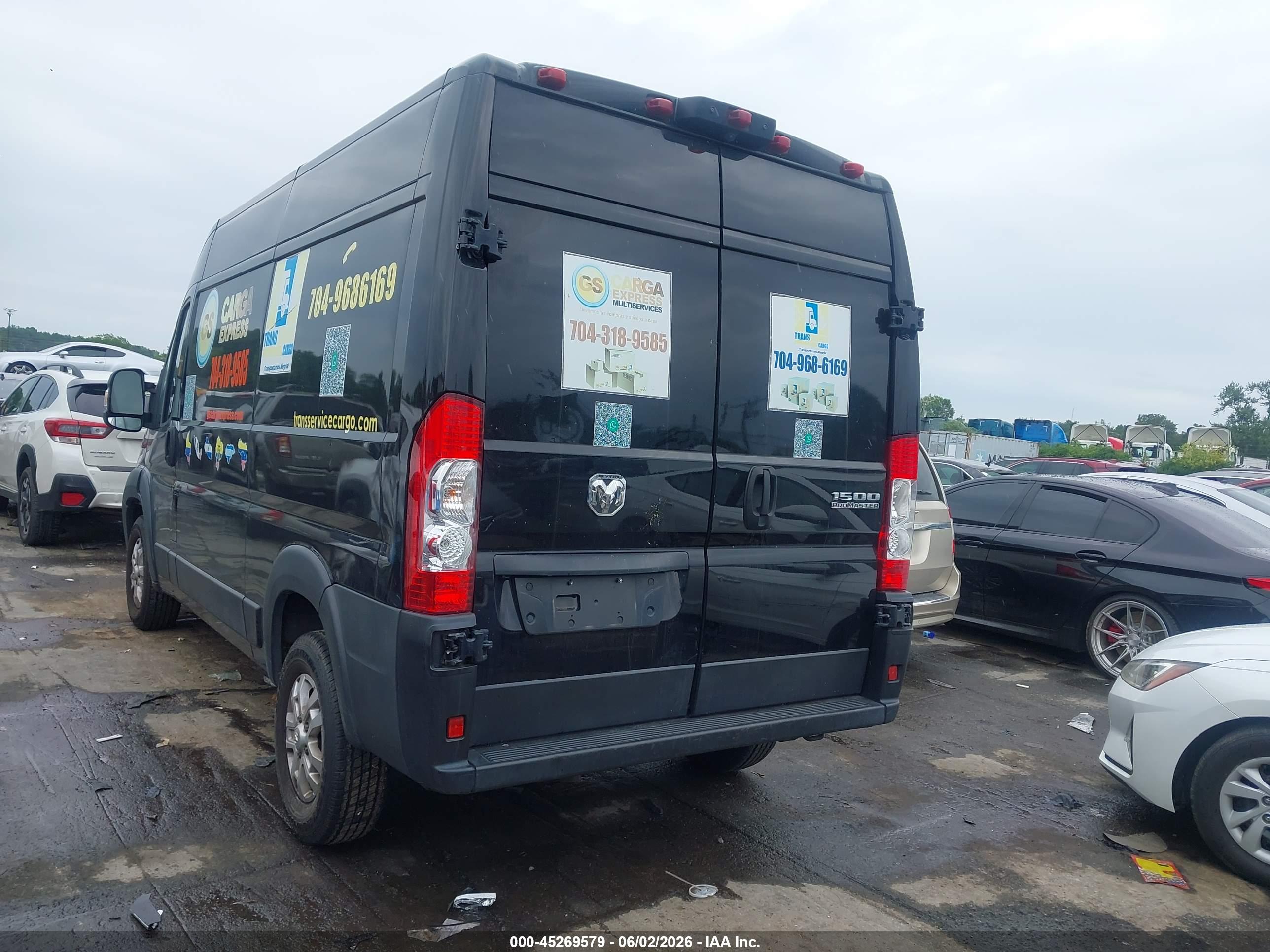 2023 RAM PROMASTER 1500 HIGH ROOF 136 WB