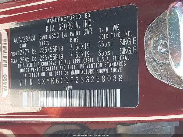 2025 KIA SPORTAGE X-LINE