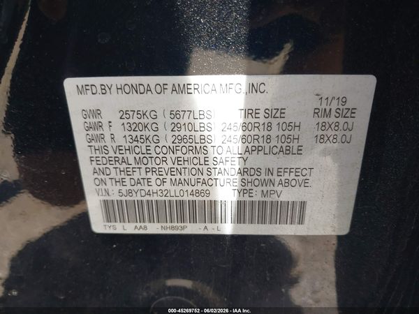 2020 ACURA MDX STANDARD